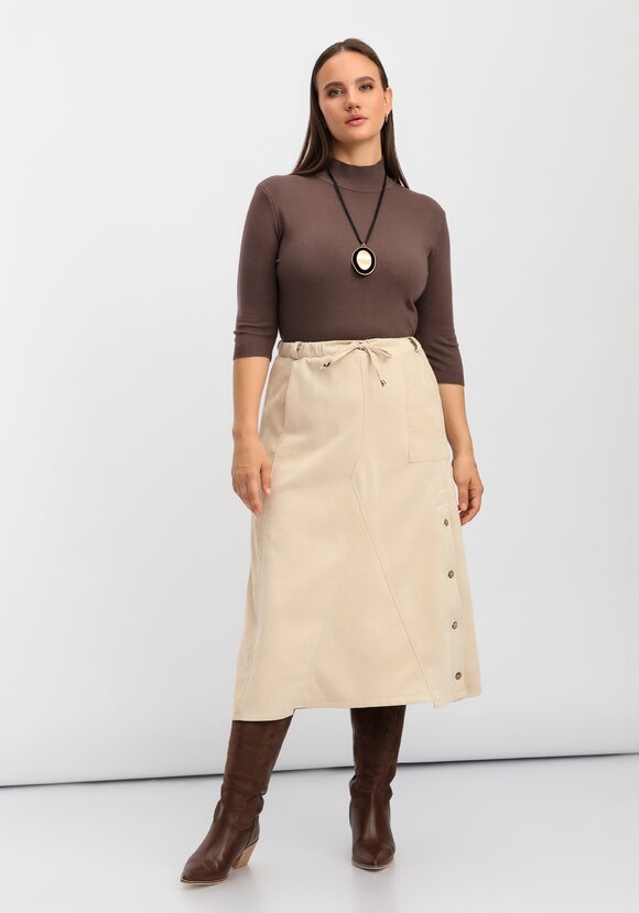 Юбка комбинированная на эластичной ленте шир.  580, рис. 9