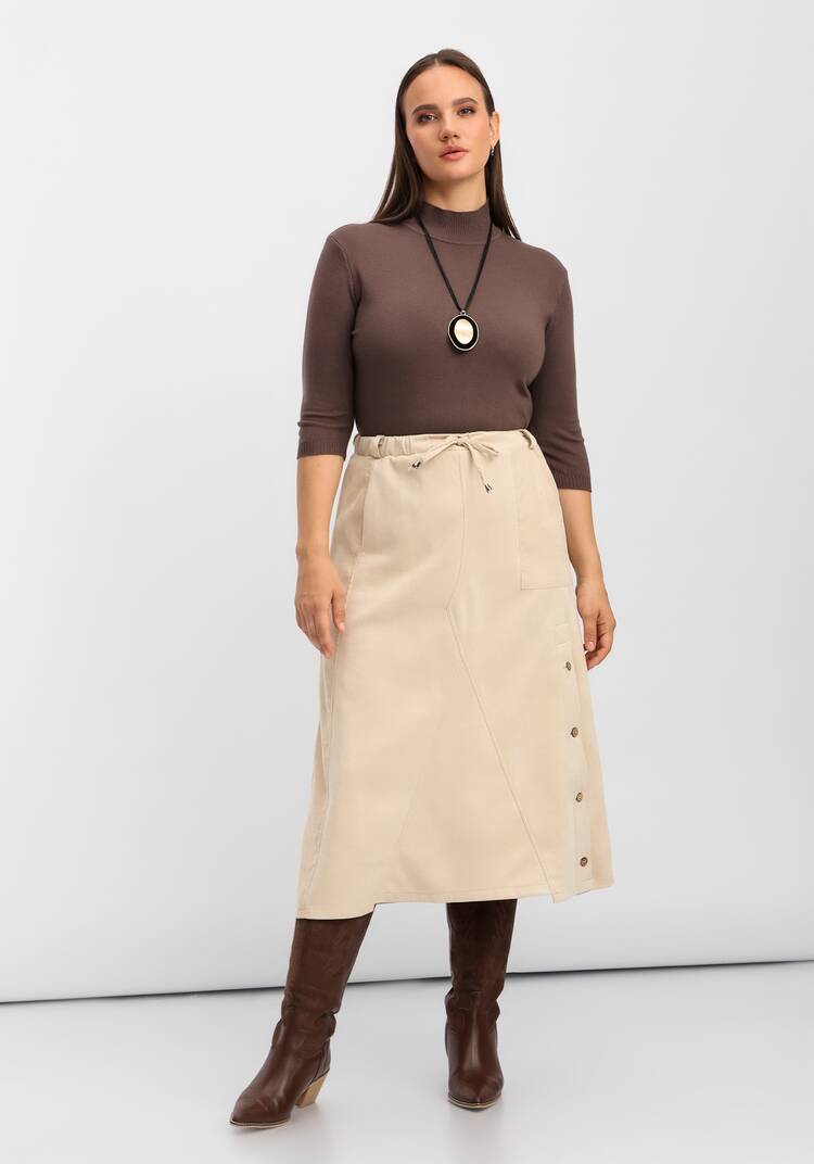 Юбка комбинированная на эластичной ленте шир.  750, рис. 9