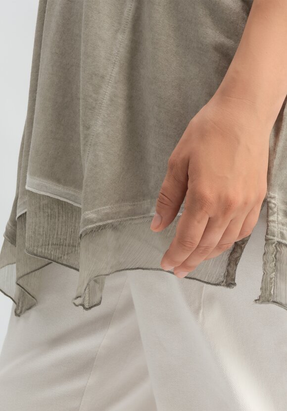 Туника с ажурной аппликацией на горловине шир.  580, рис. 6