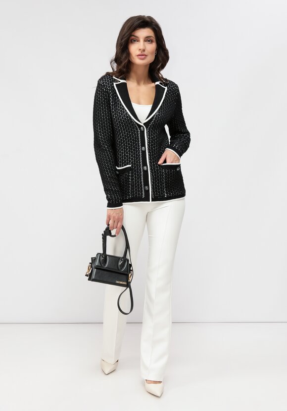 Пиджак с воротником и накладными карманами шир.  580, рис. 11