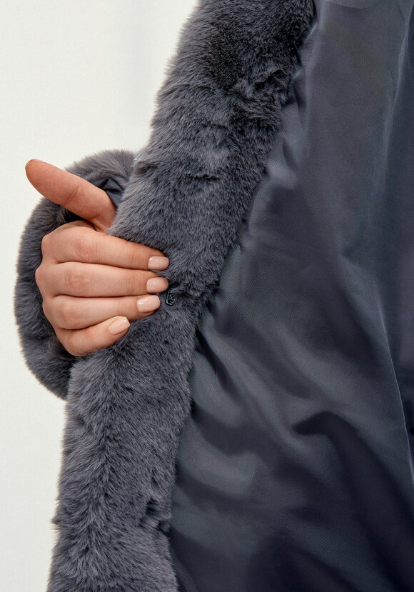 Шуба из эко меха Мишель шир.  580, рис. 16