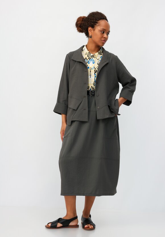 Юбка с кокеткой по полочке шир.  580, рис. 7