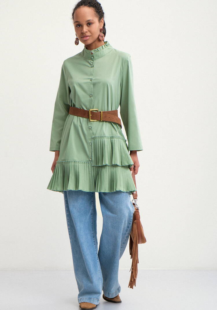 Туника с плиссированным воланом шир.  750, рис. 16