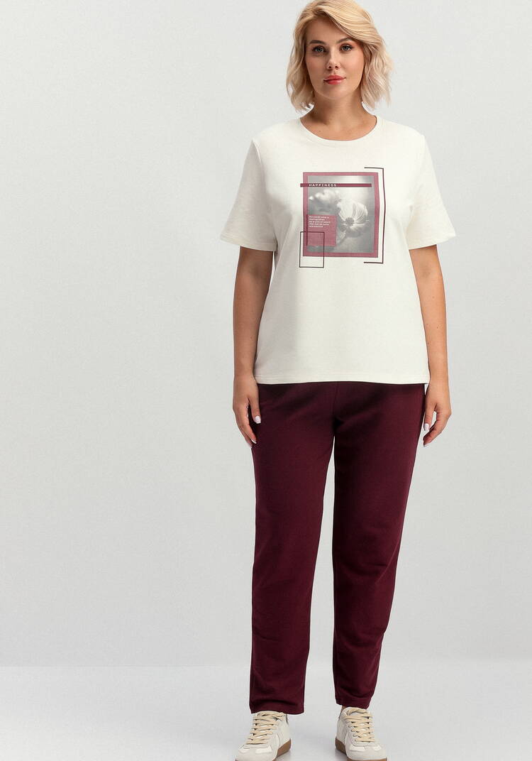 Костюм с флористическим принтом на футболке шир.  750, рис. 8