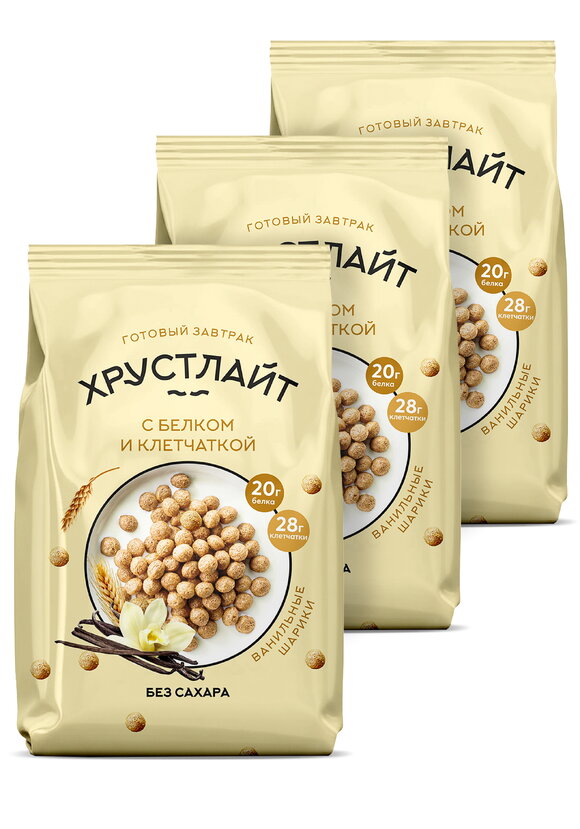 Завтрак Хрустлайт с белком и клетчаткой,3шт шир.  580, рис. 1