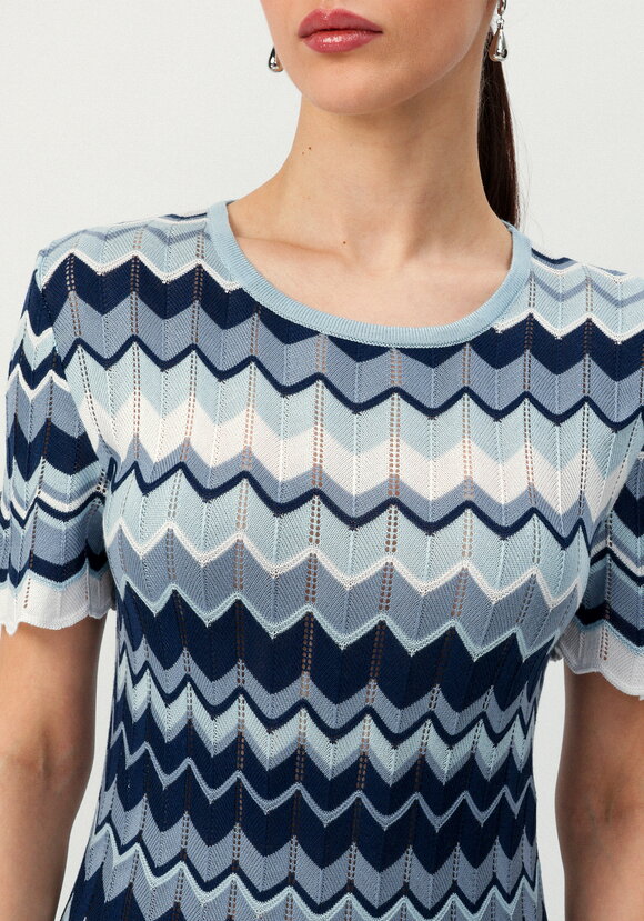 Платье с рисунком морской волны шир.  580, рис. 5