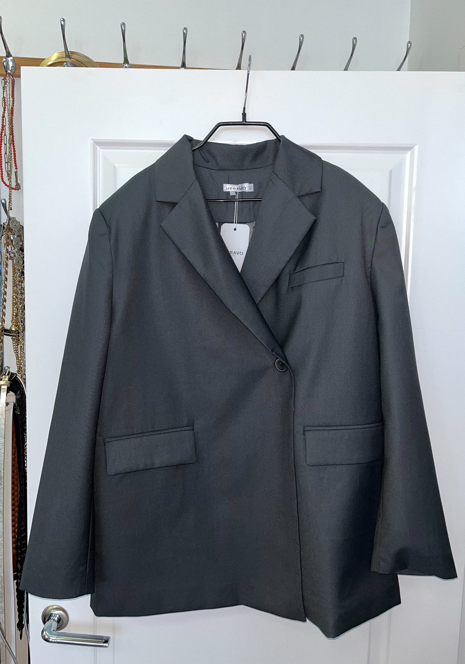 

Пиджак с разрезом по спинке Resale, Серый