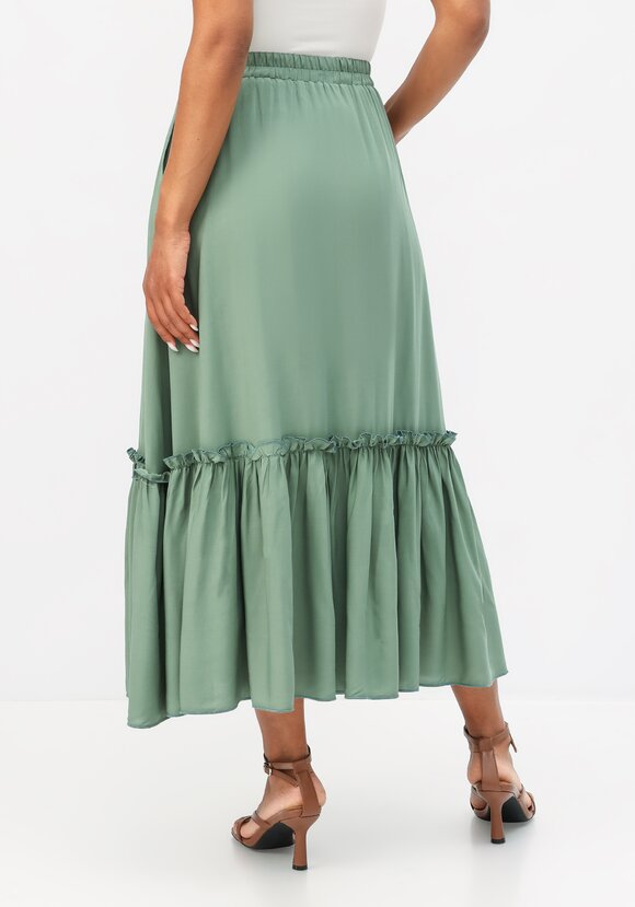 Юбка на эластичной ленте с ярусами шир.  580, рис. 3