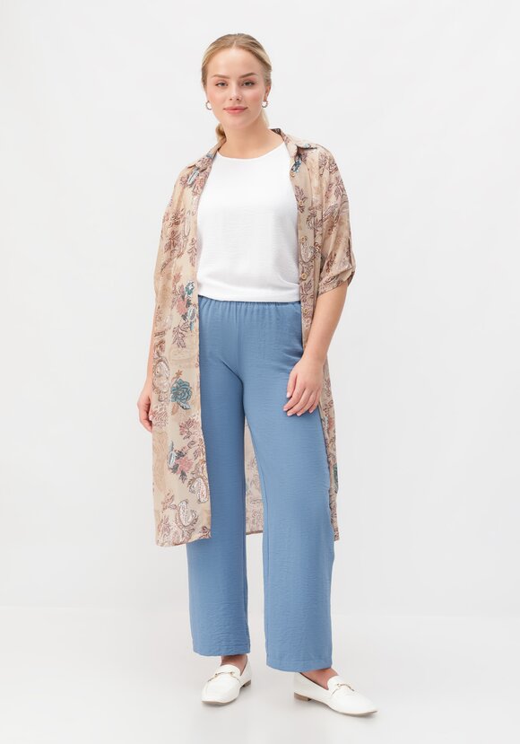 Брюки палаццо на резинке шир.  580, рис. 21