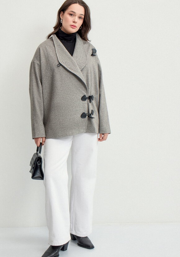 Пиджак с асимметричной застёжкой шир.  580, рис. 1