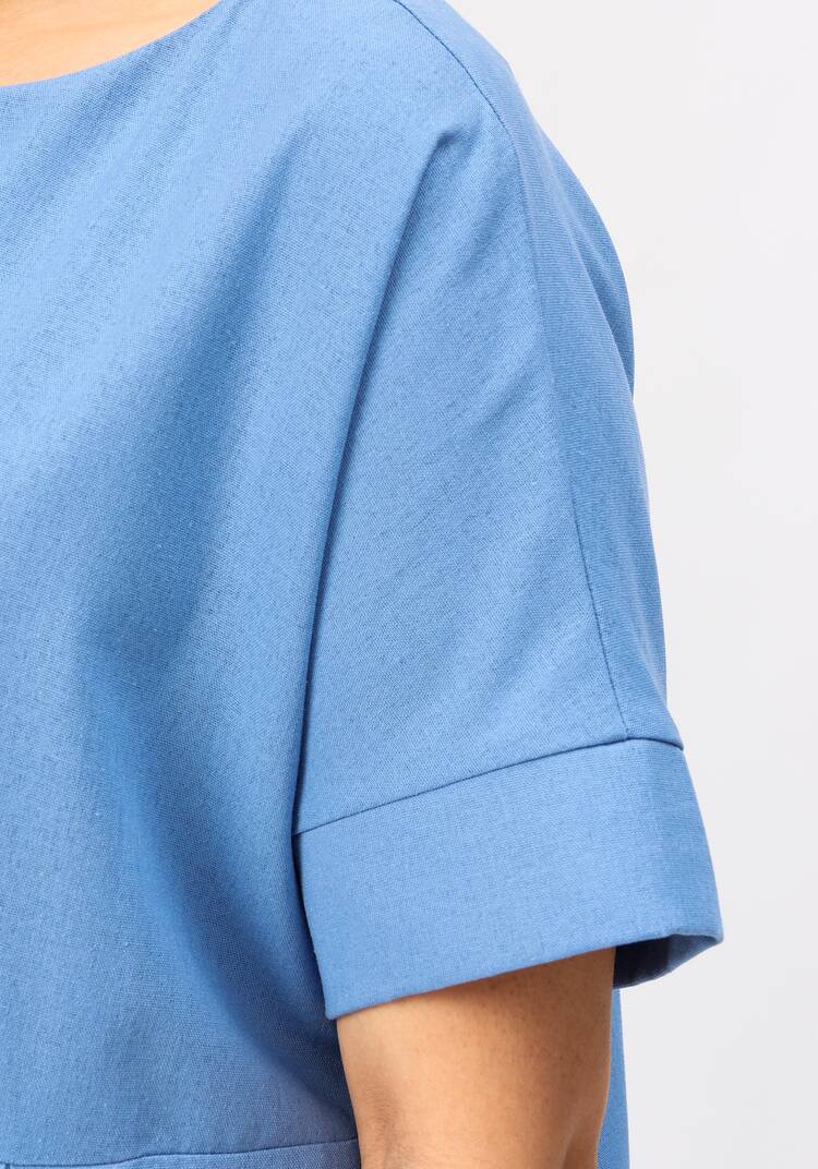 Платье свободного кроя с мягкими складками шир.  750, рис. 13