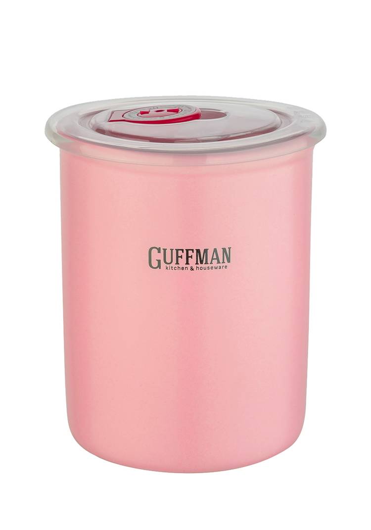 GUFFMAN Керамическая банка, розового цв.,0,7л шир.  750, рис. 1