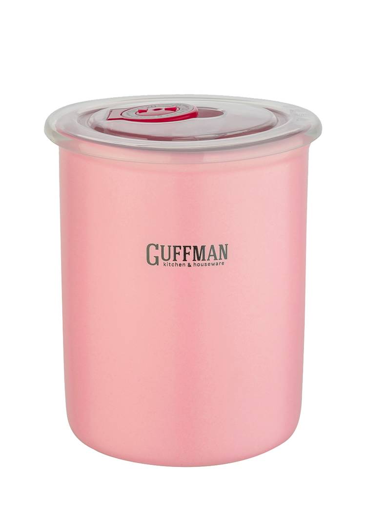 GUFFMAN Керамическая банка, розового цв.,0,7л шир.  750, рис. 1