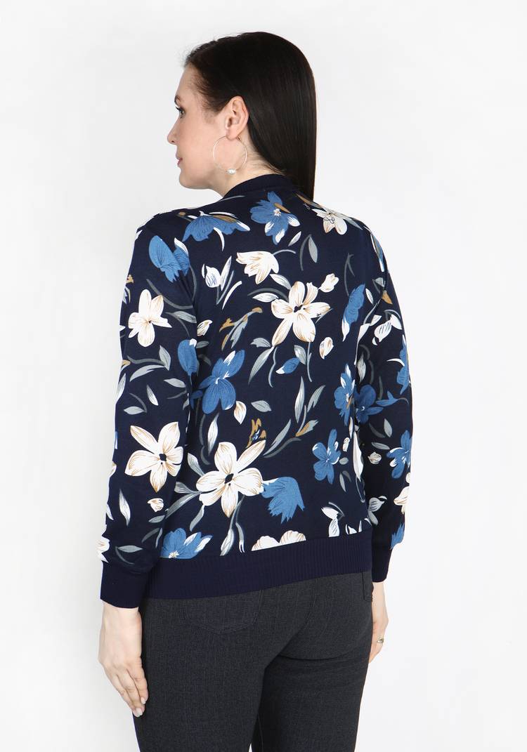 Кардиган Невероятное цветение шир.  750, рис. 13