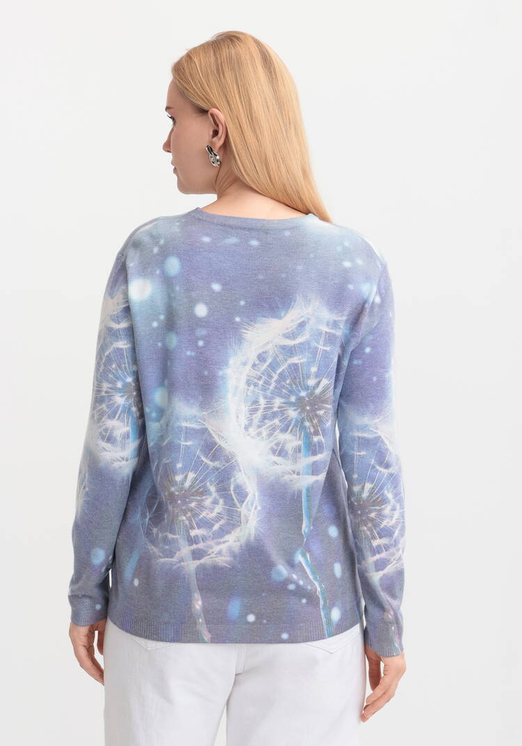 Джемпер Цветочная симфония шир.  750, рис. 23