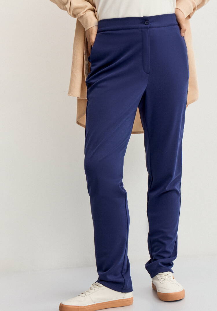 Брюки классические с карманами Белла шир.  750, рис. 11