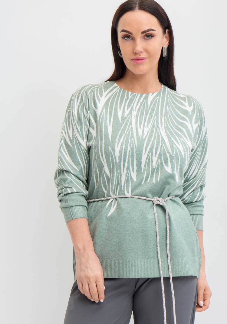 Джемпер Цветочное настроение шир.  750, рис. 1