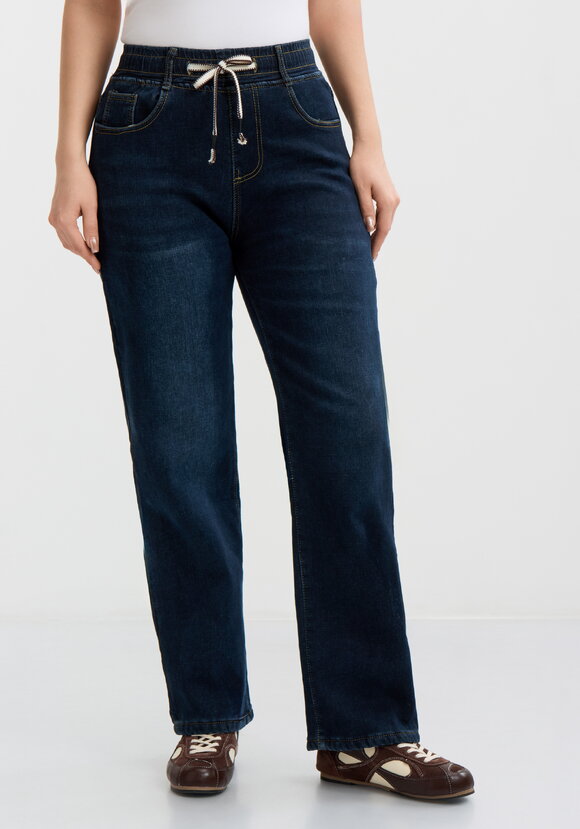 Джинсы утепленные с высокой посадкой шир.  580, рис. 10