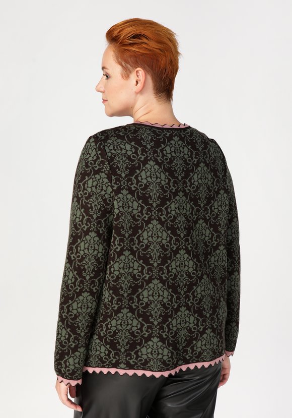 Жакет с жаккардовым рисунком шир.  580, рис. 6