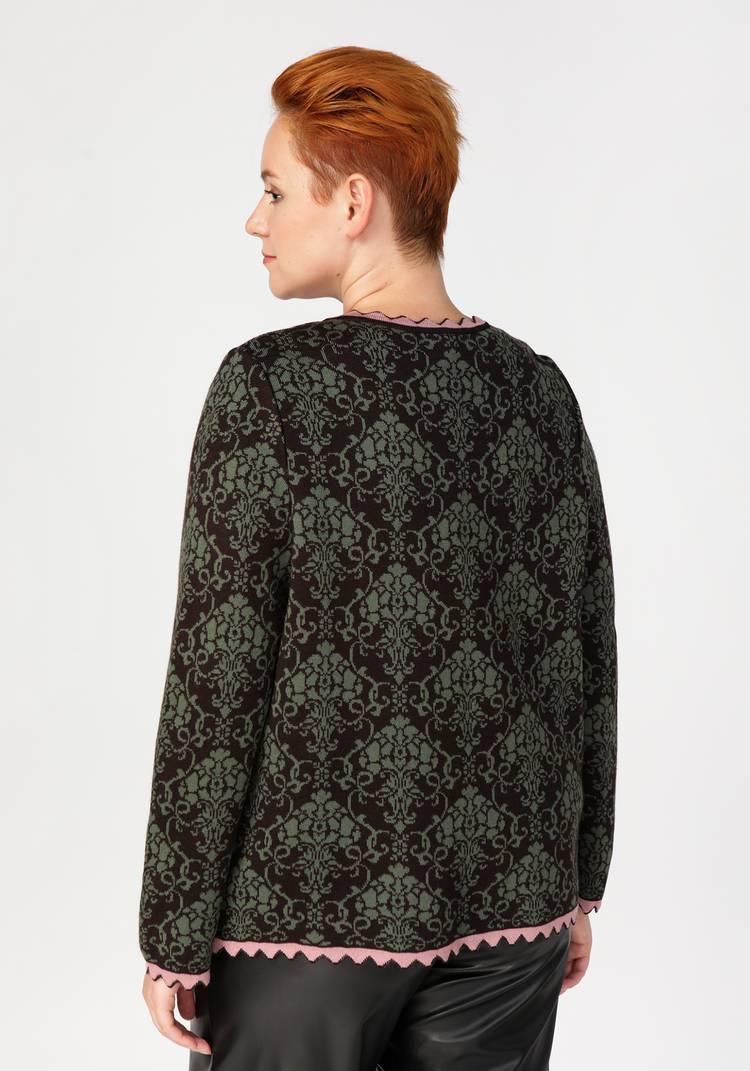 Жакет с жаккардовым рисунком шир.  750, рис. 6