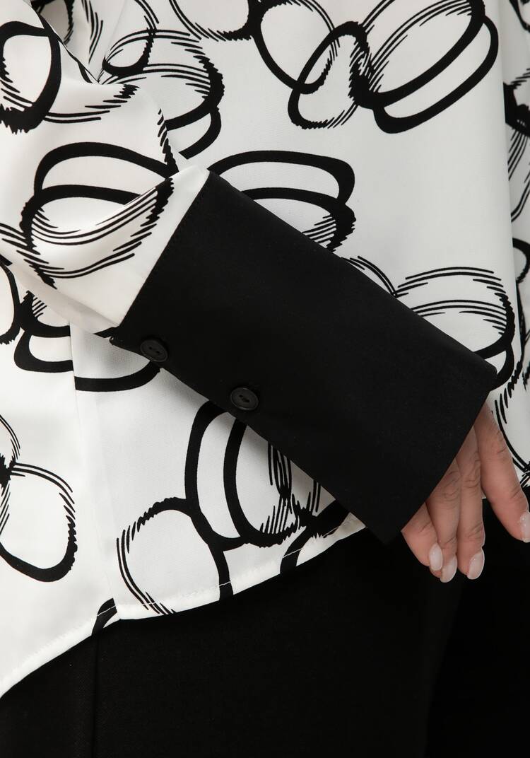 Блуза комбинированная со спущенным рукавом шир.  750, рис. 6