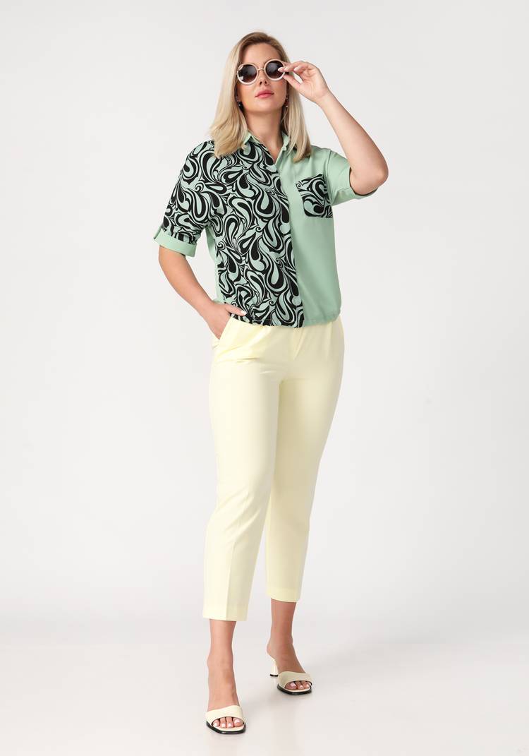 Блуза Яркое притяжение шир.  750, рис. 8