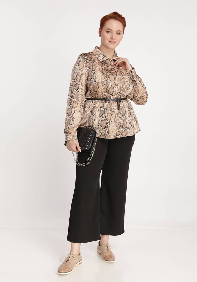 Блуза со змеиным принтом шир.  750, рис. 8