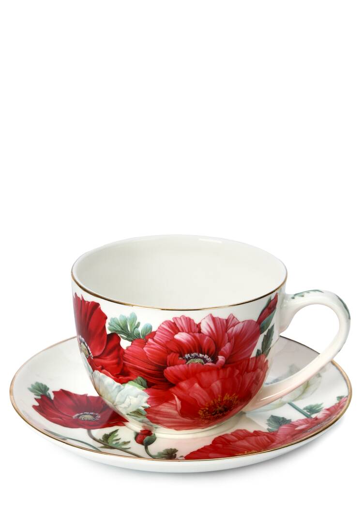 Чайная пара из фарфора Маки шир.  750, рис. 1