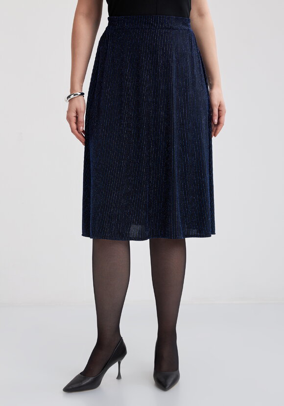 Юбка полусолнце с люрексом шир.  580, рис. 4