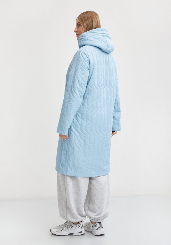 Пальто с фигурной стежкой Стефания шир.  580, рис. 3