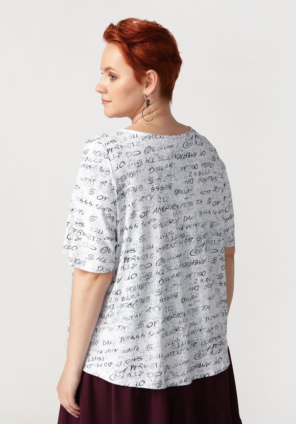 Блуза Горный пейзаж шир.  580, рис. 3