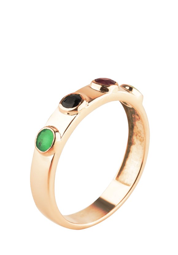 Серебряное кольцо Венец Святой Варвары шир.  580, рис. 1