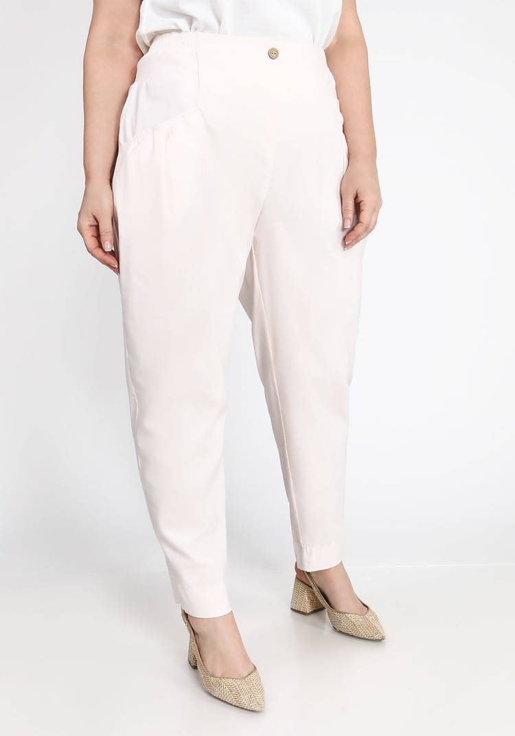 Брюки бананы однотонные с карманами шир.  750, рис. 5