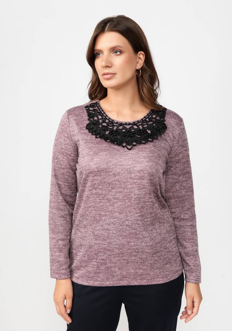 Блуза с ажурным воротником шир.  750, рис. 15