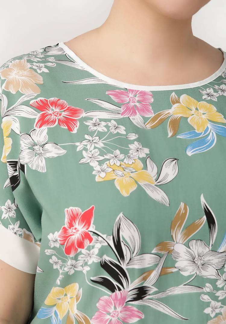 Блуза Цветочный роман шир.  750, рис. 15