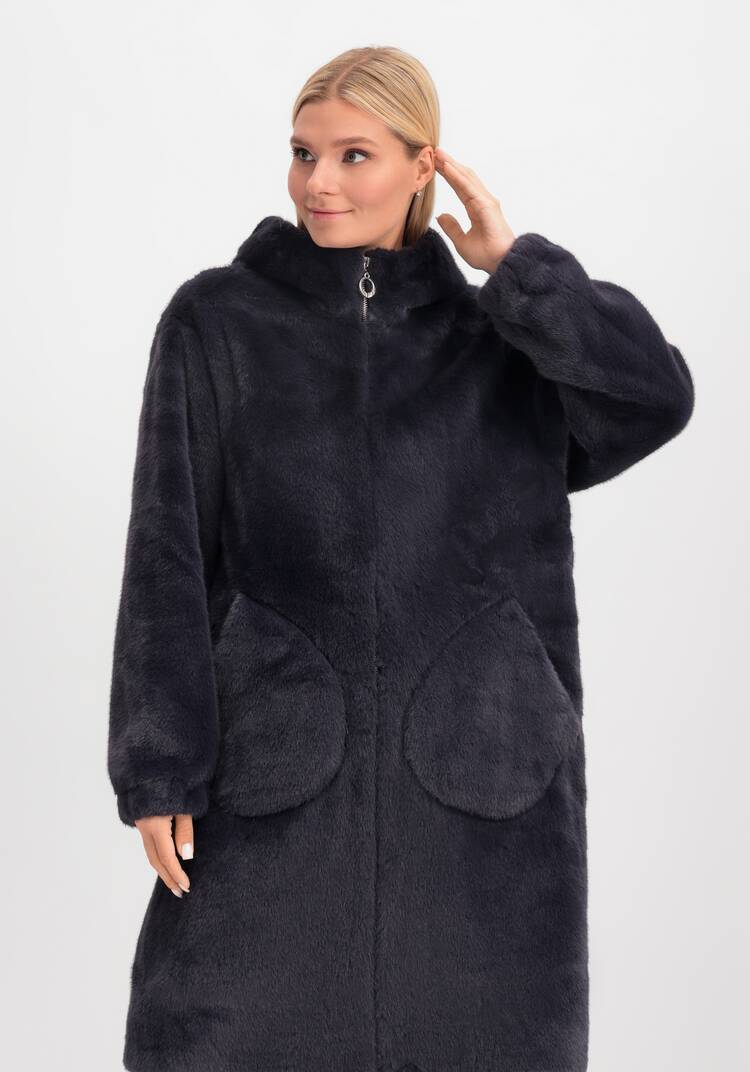 Пальто из экомеха шир.  750, рис. 15