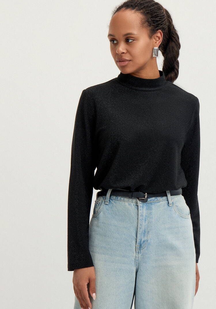 Блуза свободного кроя с мерцанием шир.  750, рис. 1