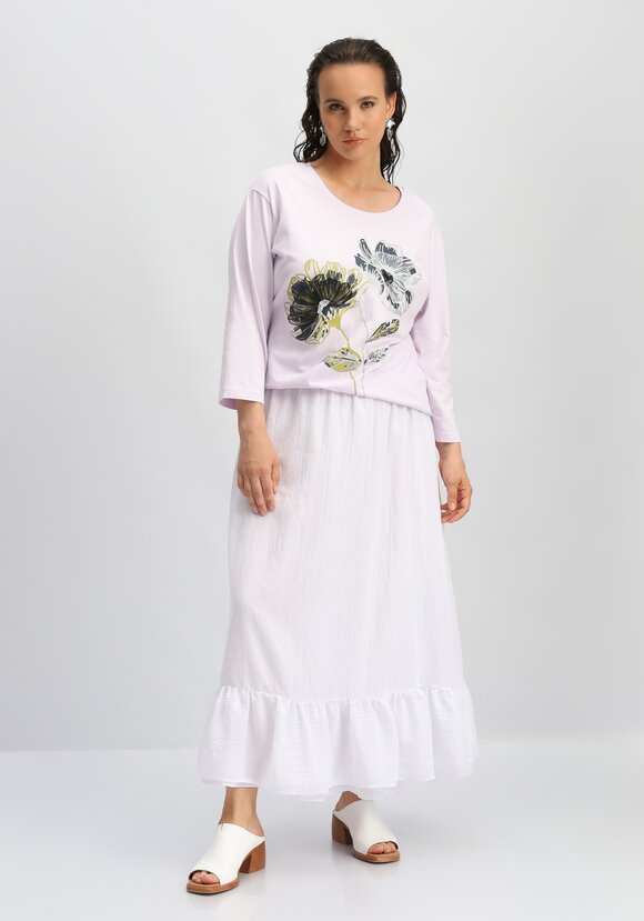 Лонгслив с цветами 3D шир.  580, рис. 19