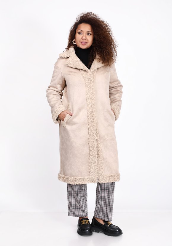 Пальто двухстороннее с английским воротником шир.  580, рис. 1