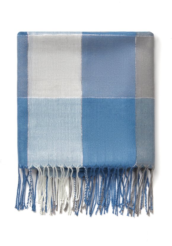 Палантин в клетку Амели шир.  580, рис. 19