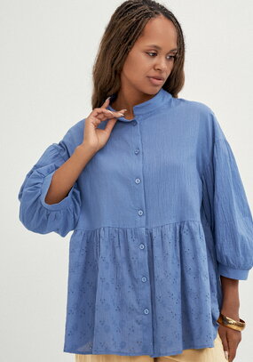 Блуза комбинированная с шитьём