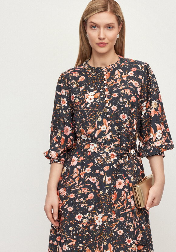 Платье с принтом по рукавам Герда шир.  580, рис. 11