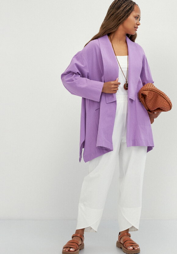 Кардиган свободный с оригинальным воротом шир.  580, рис. 8