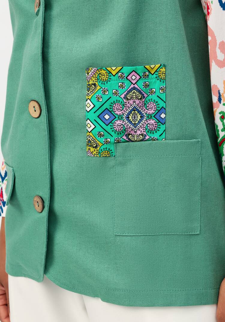 Жилет оригинального дизайна шир.  750, рис. 5