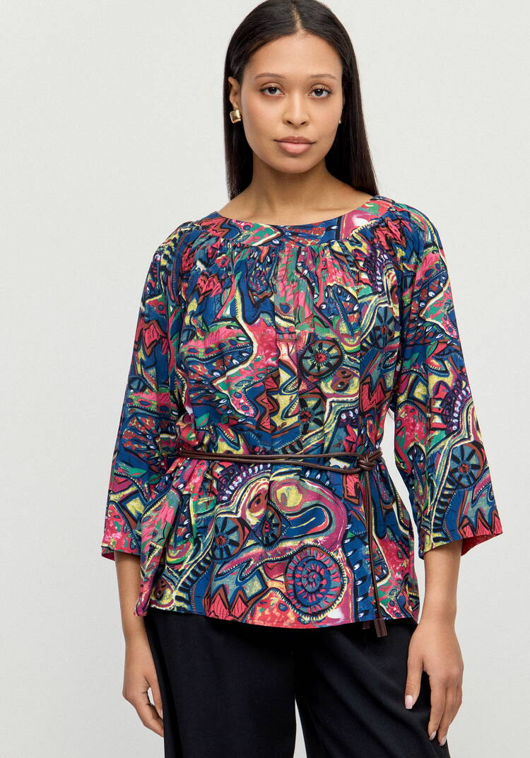 Блуза Мозайка нежности шир.  750, рис. 16