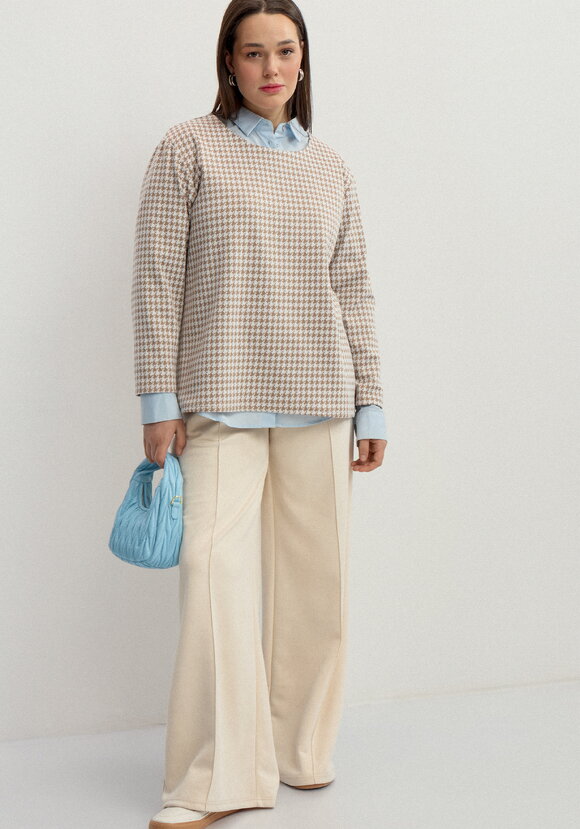 Лонгслив прямого кроя с рукавом 3/4 шир.  580, рис. 6