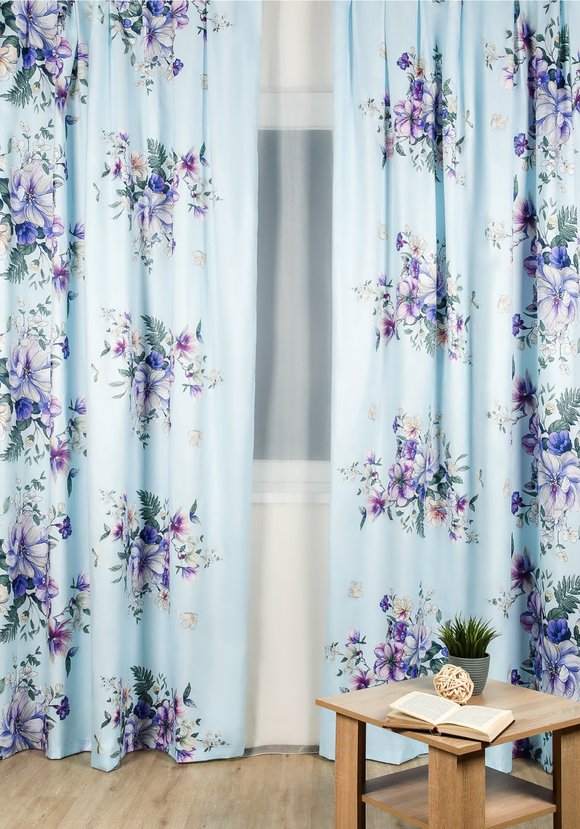 Комплект легких портьер Жасмин шир.  580, рис. 1