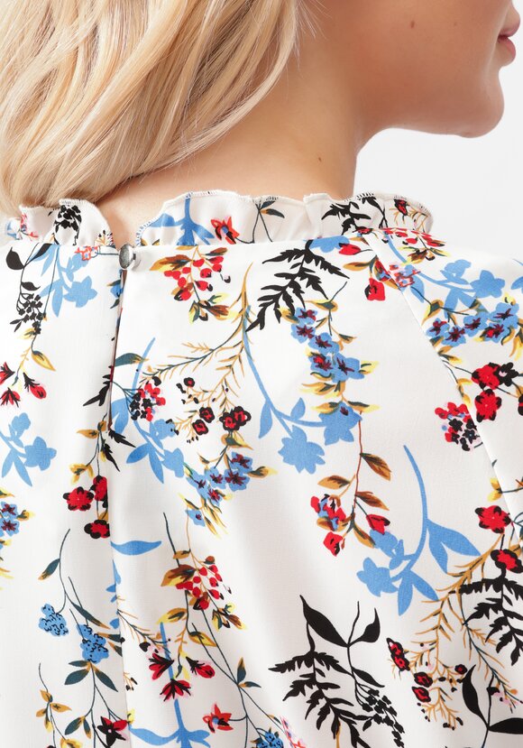 Блуза с цветочным принтом свободного кроя шир.  580, рис. 5