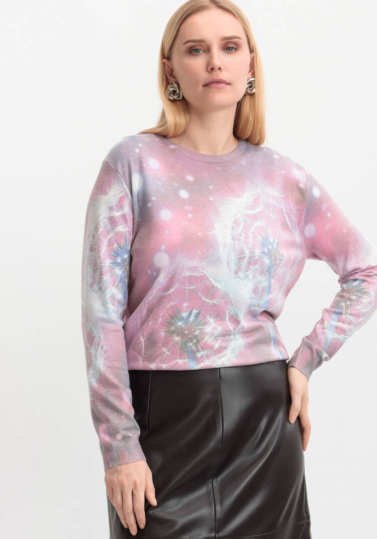 Джемпер Цветочная симфония шир.  750, рис. 16