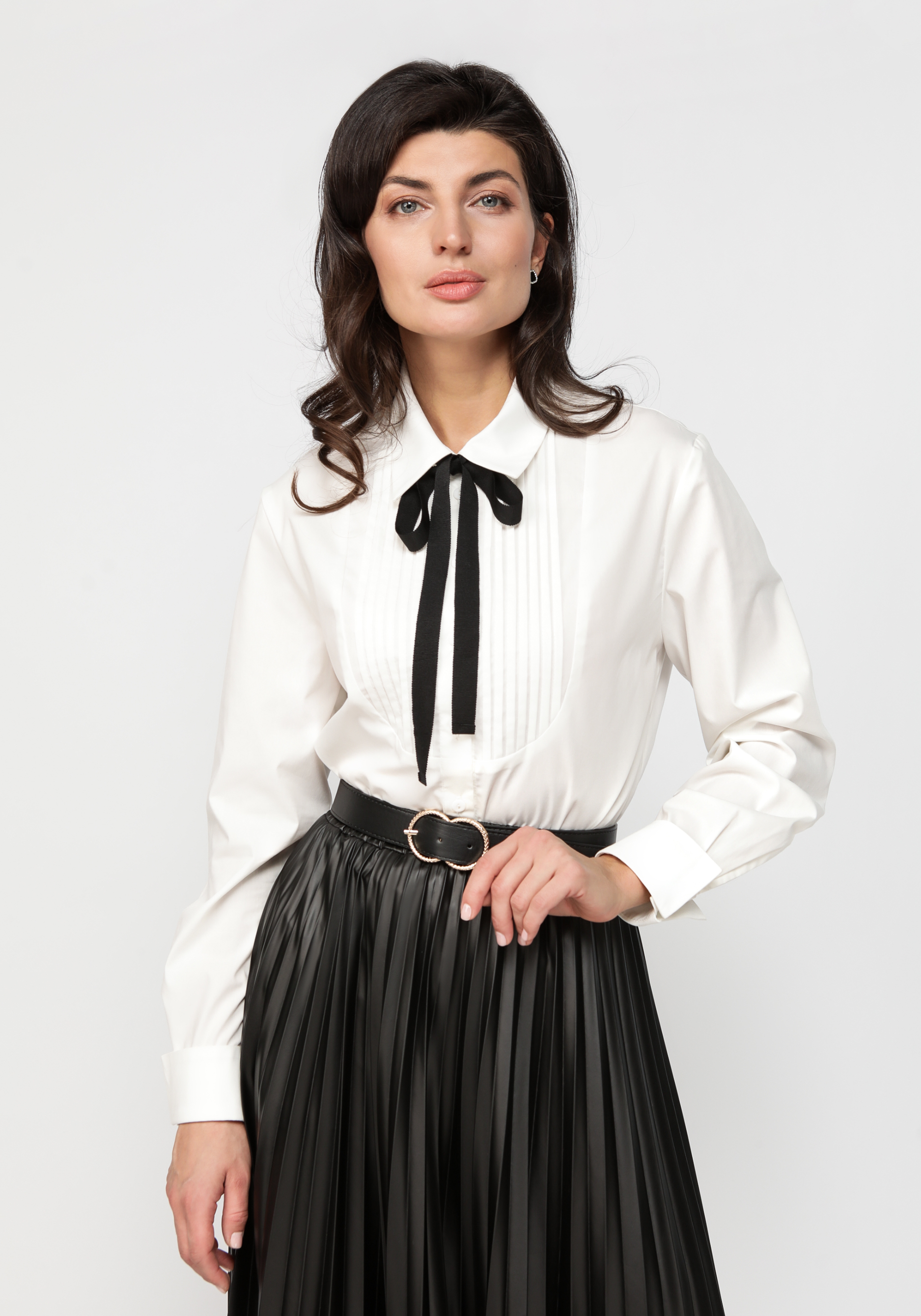Блузка из хлопка с декором комплект женский туника блузка